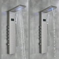 thumbnail image 4 of Senlesen Rainfall Waterfall Shower Tower Panel System Stainless Steel Massage Sprayer, 4 of 11
