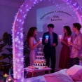thumbnail image 4 of Luces de cadena JACUXLSS moradas 10 m 100 LED 8 modos 110V, 4 of 9