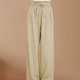 thumbnail image 5 of Pantalones Largos De Mujer Pantalones de algodón y lino ajustables con nudo de corbata para vacaciones sueltas (Caqui M) Ygjytge para Mujer Caqui T M, 5 of 5