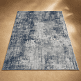thumbnail image 3 of 8' x 10' Rectangular Blue Grey Abstract Area Rug, 3 of 9