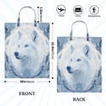 thumbnail image 2 of 2-Pack Waterproof Travel Laundry Bag Lightweight Polyester Duffle with Top Handle for Beach/Camping/School Striking Arctic Wolf, 2 of 7