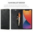 thumbnail image 3 of iPhone 12 Pro Max Case, Dteck Leather Flip Wallet Case with RFID Blocking Card Slot Magnetic Closure Folio Phone Case for Apple iPhone 12 Pro Max 6.7 inch 2020, Black, 3 of 10