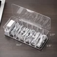thumbnail image 6 of Kannior Cable Organizer Charger Cord Organizer Transparent Plastic Case with Lid 7 Compartments for Cord, Charger, Earphone, Remote control, 6 of 6