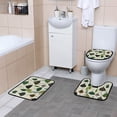 thumbnail image 6 of Stylized Umbrella 4 Piece Bathroom Set Waterproof Bath Curtain Anti-Slip Mats and Toilet Pad Practical and Affordable 66x72in Curtain, 6 of 8