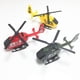 thumbnail image 4 of 6 piezas de simulación mini helicóptero de retroceso decoración de juguete modelos de aviones de retroceso modelos de aviones juguetes de inercia de plástico para niños jugando (color aleatorio), 4 of 7