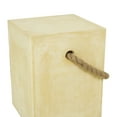thumbnail image 4 of DecMode 15"W, 18"H Fiber clay Contemporary Outdoor Accent Table, Yellow, 1-Piece, 4 of 7