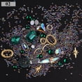 thumbnail image 4 of Adornos de diamantes para joyería de arte de uñas, diamantes en forma de punta inferior, diamantes de imitación transparentes AB, joyas de diamantes de cristal, mezcla de cuentas de elfo, 4 of 5