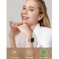 thumbnail image 2 of Wearlizer Slim Leather Watch Band Compatible with Apple Watch Bands 38/40/41/42/44/45/46/49mm Women Thin Strap for Iwatch Series 11/10/9/8/7/6/5/4/3/SE/Ultra, 2 of 6