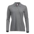 thumbnail image 1 of Clique - Polo Classic Marion Mezcla de Manga Larga para Mujer (Gris Jaspeado), 1 of 4