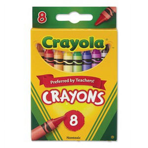 Crayola Classic Color Crayons, Peggable Retail Pack, 8 Colors, Pack of 12