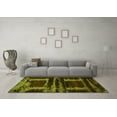 thumbnail image 3 of Ahgly Company Indoor Round Oriental Green Industrial Area Rugs, 3' Round, 3 of 4