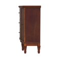 thumbnail image 3 of Bowery Hill Traditional 3 Drawer 2 Drawer Accent Cabinet in Cherry, 3 of 7