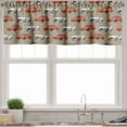 thumbnail image 3 of Ambesonne Cars Valance & Curtain, Vintage Sports Vehicle, 55"x30", Tan Orange, 3 of 6