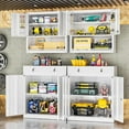 thumbnail image 2 of INTERGREAT Metal Cabinets with Drawers,White Metal Storage Cabinets with Doors and Shelves for Garage,Locking Garage Storage Cabinets Drawer 42"×36"×18", 2 of 9