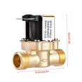 thumbnail image 2 of 1/2" AC 220V Normally Closed Brass Electric Solenoid Magnetic Valve For Water Control, 2 of 4