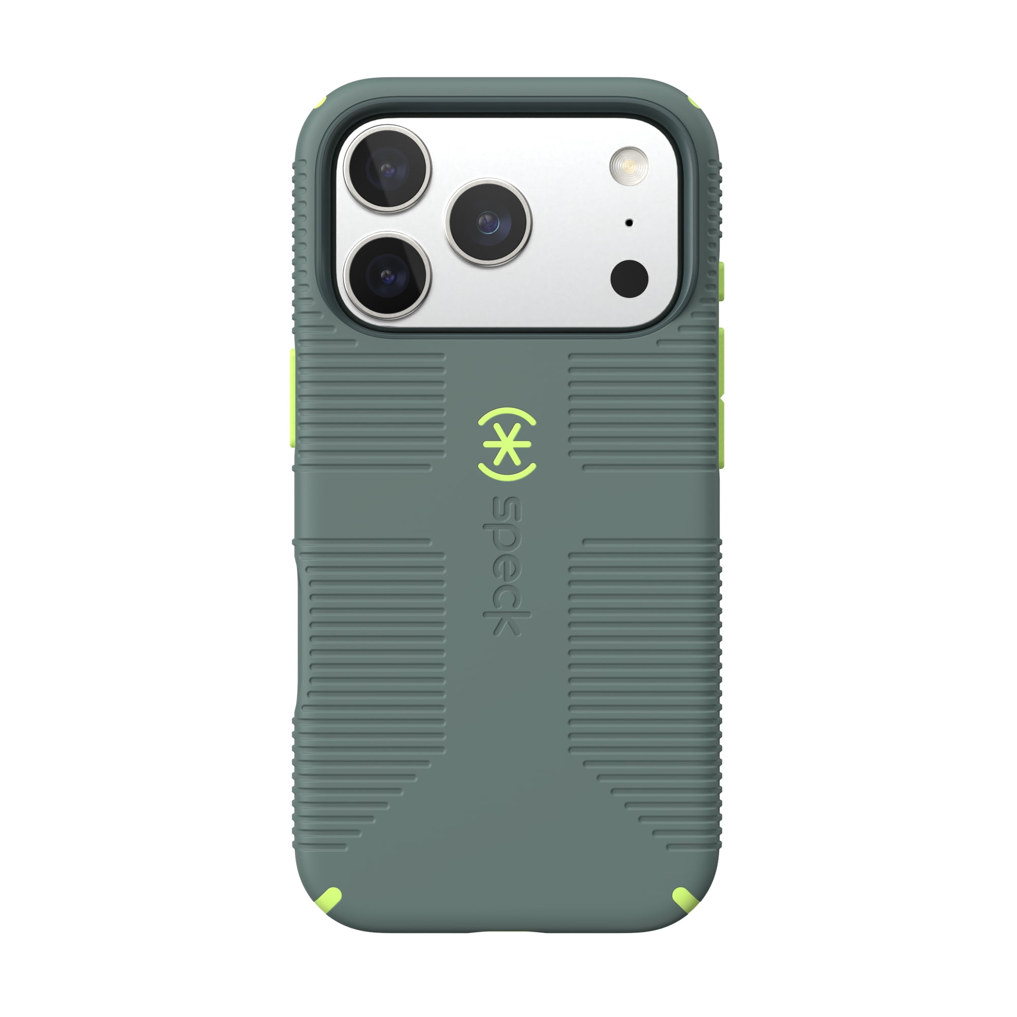 iPhone 17 Pro CandyShell Grip with MagSafe in Neo Drab and Glow Green