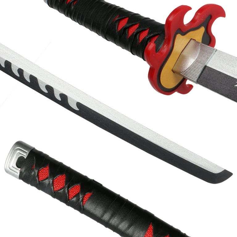 sanshimoxing Anime Sword Agatsuma Zenitsu Sword Cosplay Katana About 41  inches(Agatsuma Zenitsu 41inch)