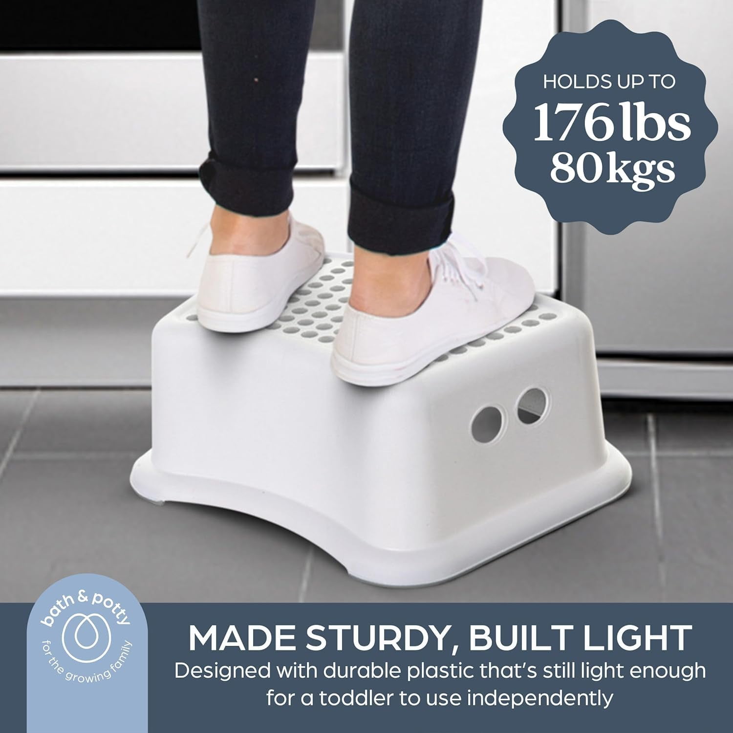 Tabouret-escabeau Dreambaby® – Grey Dots