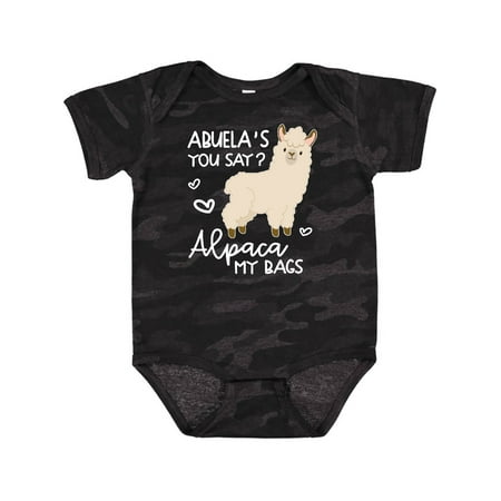 

Inktastic Abuela s You Say Alpaca My Bags Gift Baby Boy or Baby Girl Bodysuit