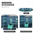 thumbnail image 4 of Decal Skin for PS4 Slim / PS4 Pro / PS4, Whole Body Vinyl Sticker Cover for Playstation 4 Console and Controller (Butterfly Ocean-1), 4 of 5