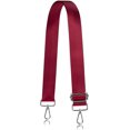 thumbnail image 1 of XINQIHANG Allzedream Grand Sangle de Remplacement pour Sac à Bandoulière Réglable, Rouge-Argent Rigide, Grand:1.5 Po (3.8cm), 1 of 5