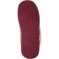 thumbnail image 7 of ABSOLUTE FOOTWEAR Womens Slip On Traditional Tartan Checked Faux Fur Winter Moccasin Style Slipper - Cherry - US 7, 7 of 7
