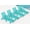 Aqua, variant on Wood Look HDPE Outdoor Chaise Lounge Chair, Rolling Pool Lounger, Gray