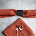 thumbnail image 3 of KONTONTY 500Set Self Adhering Paper Napkin Band Black Circular For Family Gatherings, 3 of 6