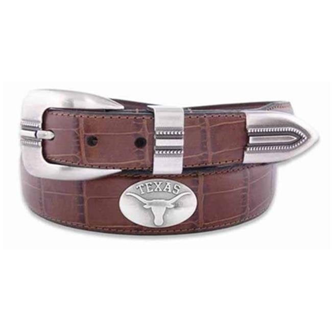 NCAA Oklahoma State Cowboys Zep-Pro Leather Concho Belt Brown 44-Inch 