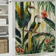 thumbnail image 6 of Orinice Tropical Bird of Paradise Shower Curtain ,Bathtub Waterproof Shower Curtain with 12 Hooks,Bathroom Decor Curtain 36x72, 6 of 7