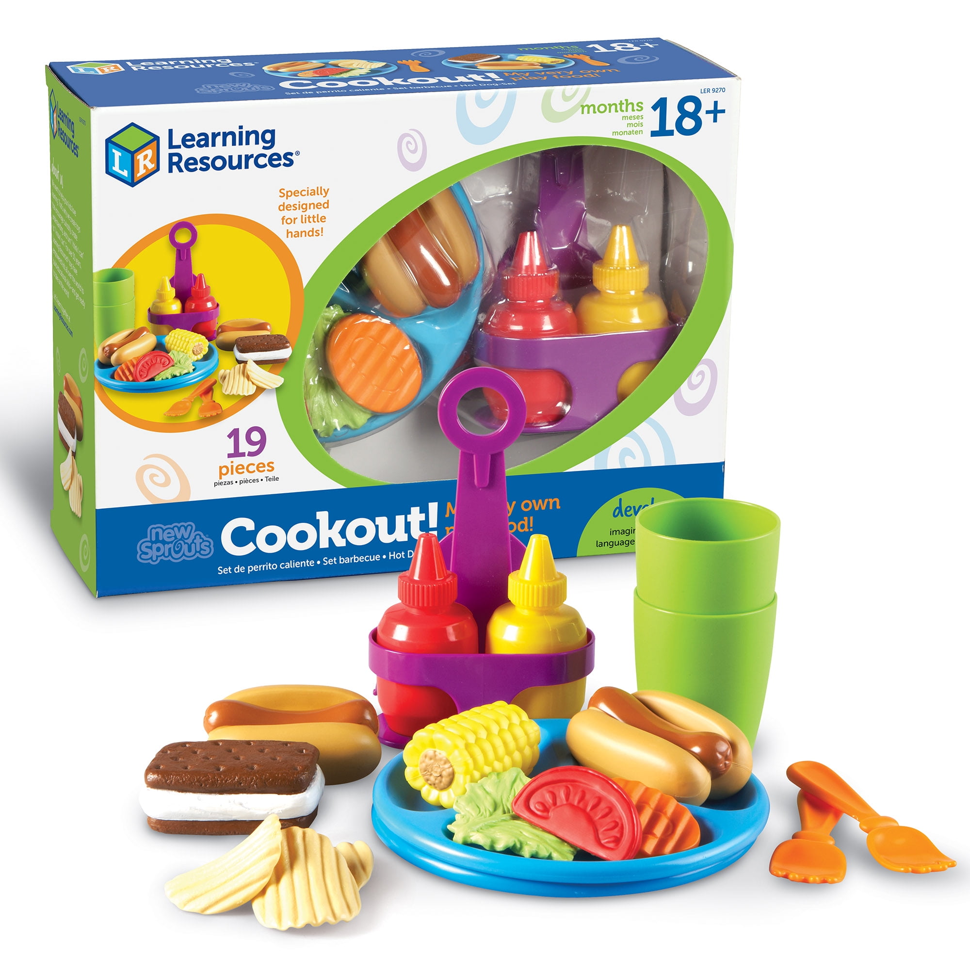 Learning Resources New Sprouts Cookout!, Play Food, Ages 4+, LER9270