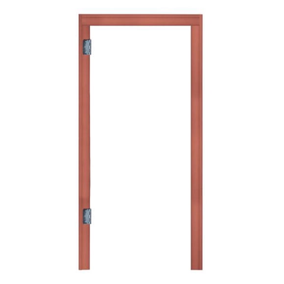 marco para puerta café cherry madera 220 x 100 x 6 cm
