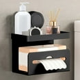 thumbnail image 1 of QTOCIO Toilet Suction Cup Toilet Paper Box Wall Mounted Roll Paper Rack Without Punching Toilet Tissue Box, 1 of 4