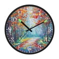 thumbnail image 2 of Voice Activated Clock with Glow Light 12 Inch Large Silent Wall Clock Battery Operated for Home Decor Orange Autumn Forest, 2 of 8