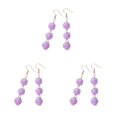 thumbnail image 4 of Qarigey 1 par de pendientes de gancho trenzado para mujer, pendientes colgantes para novia, boda, compromiso, joyería, accesorios para disfraces, Type1 NO1 Qarigey CBP268471, 4 of 6