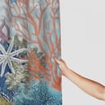 thumbnail image 3 of Orinice  Nautical Coastal Shower Curtain, Ocean Beach Seashell Starfish Shower Curtain for Bathroom Decor, Marine Underwater Waterproof Fabric Shower Curtain Set with Hooks,  36x72, 3 of 7
