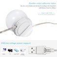 thumbnail image 3 of LEDs Vanity Mirror Lights Kit with 10 Light Bulbs 3 Color Modes & Dimmable 10 Brightness Levels USB Powered Mirror String Light for Makeup Dressing Table, 3 of 7