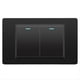 thumbnail image 1 of Interruptores Eléctricos de Pared, Interruptor de Luz de 2 Posiciones, Panel de Vidrio Templado de 118 mm X 74 mm, Interruptor de Botón Mecánico, Color Negro., 1 of 6