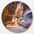 thumbnail image 1 of Designart 'Antelope Canyon Glow Inside ' Modern wall clock, 1 of 6