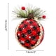 thumbnail image 2 of Adornos De Bolas A Cuadros De Navidad Adornos De Bolas De Tela A Cuadros Negros Y Rojos Adornos De Bolas Colgantes A Cuadros De Árbol De Navidad 3 Uds Methold HA038052-00, 2 of 6