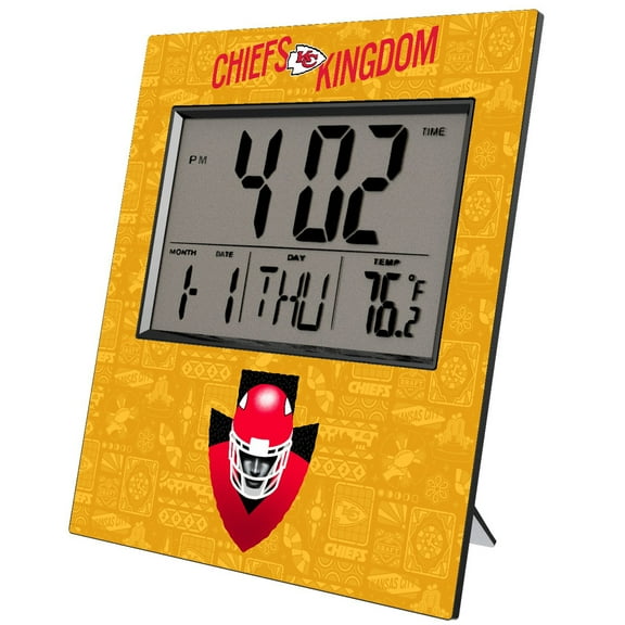 Kansas City Chiefs 2024 Illustrated Limited Edition Digital Desk/Wall Clock