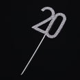 thumbnail image 5 of Hytrove Silver Alloy Cake Topper for Birthday Party 3Pcs 4.72 x 1.81 x 0.08 In, 5 of 8