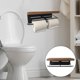 thumbnail image 5 of Soporte de papel higiénico con estante, accesorios de baño, estantes de pared, organizador, estante de almacenamiento, soporte de papel higiénico para 33x11x10CM Sunnimix Soporte de pared con estante, 5 of 8