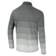 thumbnail image 3 of Men's Colosseum  Gray Ohio State Buckeyes AI Striped Mesh Quarter-Zip Raglan Windshirt, 3 of 3