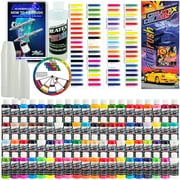 Createx DELUXE ALL 80 COLORS SET 2oz Airbrush Hobby OPAQUE TRANSPARENT Paint