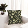 thumbnail image 6 of Yiaed Sunflowers Print Pillow Covers Super Soft Decorative Square Throw Pillow Covers Case Cushion Covers for Sofa Couch Bedroom Car Decor（No pillow core）-18"x18", 6 of 7
