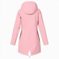 thumbnail image 2 of WXFAZCVU Rain Jacket for Girls Lightweight Zip Up Hooded Kids Raincoat Outdoor Going Out Size 5-6 Years, 2 of 4