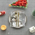thumbnail image 5 of Christmas Tablecloth 60×84 Inch Rectangular, Snowman and Snow Grey Washable Table Cover for Party Picnic Dinner Decor, 5 of 6