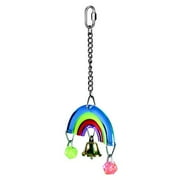 Angle View: Prevue Pet Products Rainbow Acrylic Rainbow Bird toy