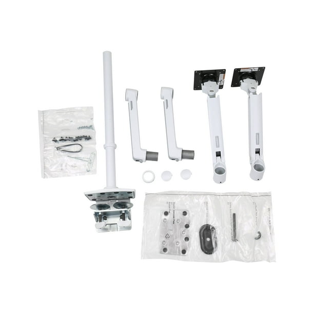 Ergotron LX - Mounting kit (dual stacking arm, tall pole) - for 2